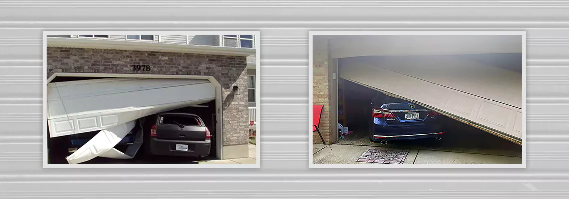 Repair Commercial Garage Door Got Hit By A Car in Berwyn, Illinois